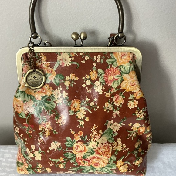 Patricia Nash Vintage Botanical Collection Crossbody Bag with Kiss Closure - Picture 3 of 7